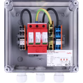 DEHN DCU 2 YPV 1100 1M 2S DC apvienotāja vienība PV sistēmām, 1100 V DC, 1 MPPT, 2 virknes, IP65 900913