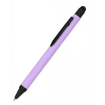 ONLINE SCHREIBGERÄTE alumīnija lodīšu pildspalva ar stylus, purpura, zila tinte (32120/3D)