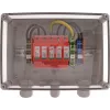 DEHN DCU 2 YPV 1100 2M 1S 2. tipa pārsprieguma aizsardzības ierīce fotoelementu sistēmām, 2 MPPT, 1 virkne uz MPPT, 1100 V DC, IP65 korpuss 900921