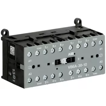 ABB reversējošais kontaktors VB6A-30-10 220-240VAC 3-poliem 1NO 9A 4kW GJL1211911R8100