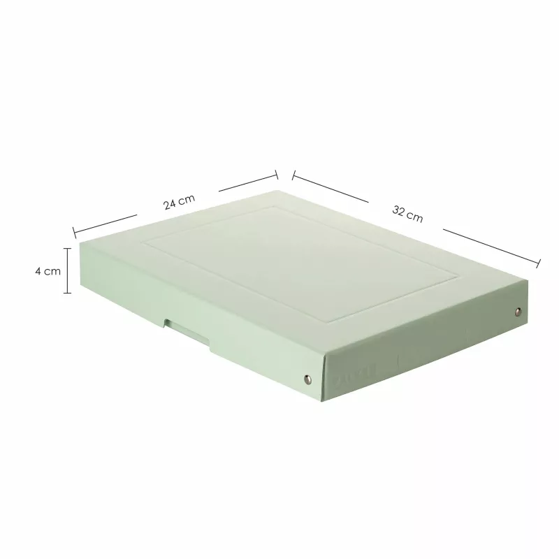 FALKEN PURE glabāšanas kaste 500 lapām pasteļzaļā krāsā 24,0 x 32,0 x 4,0 cm, 1 gab (22001904000F)