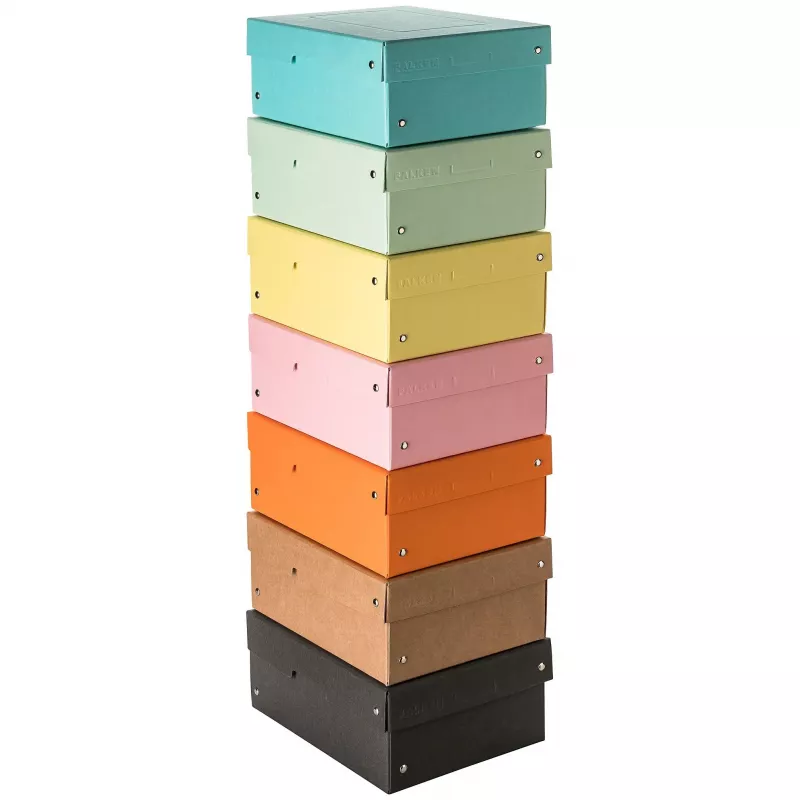 FALKEN PURE glabāšanas kaste 1250 loksnēm, pasteļtoņu komplekts, 5 gab., 18x25x10 cm, 22001968000F