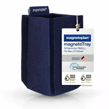 magnetoplan magnetoTray small 1227614 zilais pildspalvu turētājs