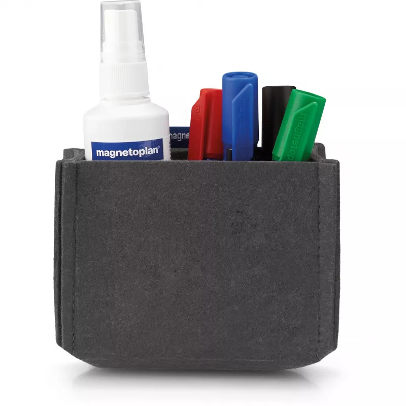 magnetoplan magnetoTray vidēja pelēka filca pildspalvu turētājs, magnētisks, izgatavots no 100% pārstrādātām PET pudelēm 1227701