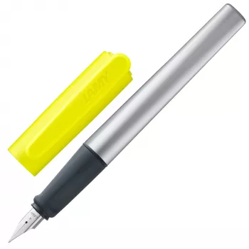 LAMY nexx pildspalva ar tintes pildījumu Neon Yellow/Silver A (iesācējiem)
