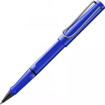LAMY Safari Rollerball Pen Blue Glossy ar zilu tinti 1240186