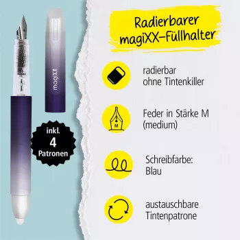 ONLINE magiXX Lavender tintas pildspalva, vidējs gals (M), Violeta 70198