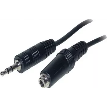 Good Connections AS-35V2 audio pagarinājuma kabelis 3,5 mm jack vīrišķais uz sievišķo 2 m melns