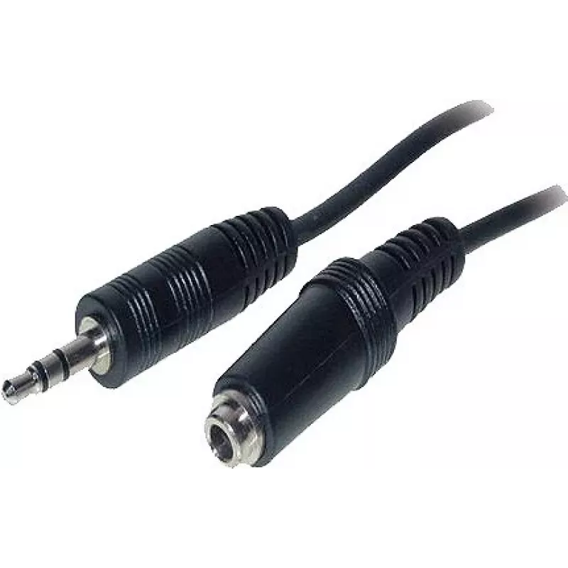 Good Connections AS-35V2 audio pagarinājuma kabelis 3,5 mm jack vīrišķais uz sievišķo 2 m melns
