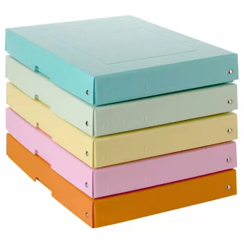 FALKEN PURE uzglabāšanas kaste 500 lapām, pasteļtoņu komplekts 24 x 32 x 4 cm, 5 gab. 22001952000F