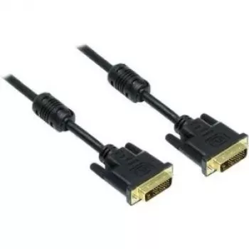 Good Connections DVI-D Dual Link kabelis 24+1 tēviņš-tēviņš, zelta pārklājuma kontakti, ferīta serde, melns, 1,8m (4310-DG2)