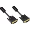 Good Connections DVI-D Dual Link kabelis 24+1 tēviņš-tēviņš, zelta pārklājuma kontakti, ferīta serde, melns, 1,8m (4310-DG2)