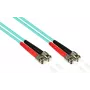GoodConnections OM3 Dupleksais Daudzmodu Optiskās Šķiedras Pārejas Kabelis ST/ST 15m Aqua LSZH LW-815ST3