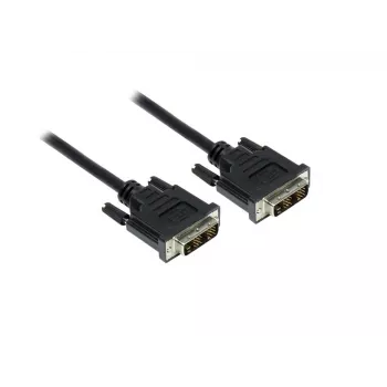 GoodConnections DVI-D Single Link kabelis 18+1 tēviņš-tēviņš, 1,8m, melns, zeltīti kontakti, dubulti ekranēts, HDCP, 1920x1200 4310-DD2