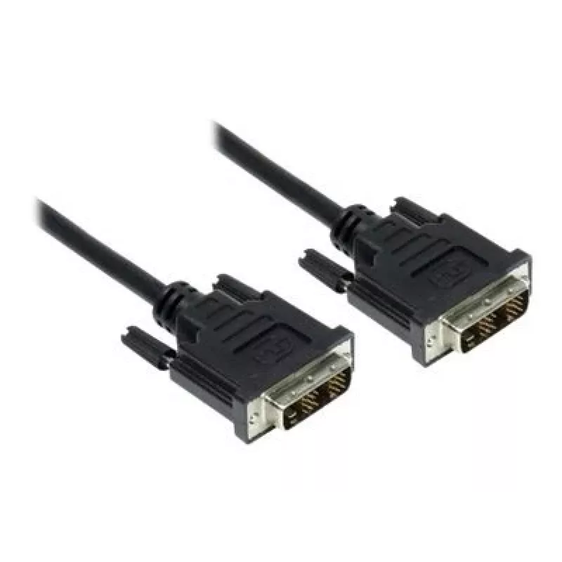 GoodConnections DVI-D Single Link kabelis 18+1 tēviņš-tēviņš, 1,8m, melns, zeltīti kontakti, dubulti ekranēts, HDCP, 1920x1200 4310-DD2