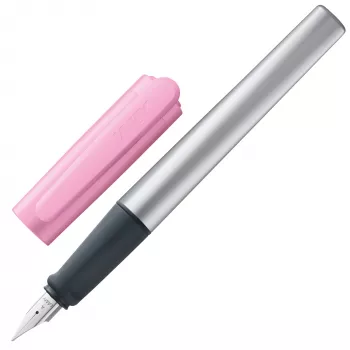 LAMY nexx Special Edition pildspalva ar tintes kārtridžu, rozā/sudraba krāsā, vidējs (M) uzgalis, 1233531
