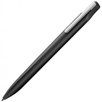 LAMY xevo lodīšu pildspalva - melns korpuss, zils tinti, vidējs gals, ierāmēta, ergonomisks satvēriens 1233836