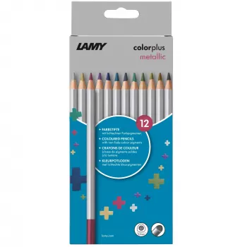 LAMY colorplus metallic krāsainie zīmuļi, dažādas metāliskas krāsas, 12 gab. komplekts (1235192)
