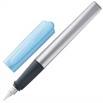 LAMY nexx pildspalva ar tintes pildījumu Azure/Silver A iesācēja uzgalis (1238589)