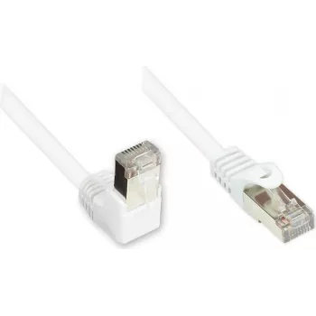 GoodConnections Cat. 5e F/UTP tīkla kabelis, 3m, balts, leņķa uz taisno RJ45 805W-030EWI