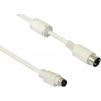 Good Connections PS/2 uz AT tastatūras adaptera kabelis (Mini DIN 6-pin male uz DIN 5-pin male, 0,2 m, melns) 4251-STS