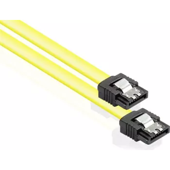 GoodConnections SATA III 6 Gb/s kabelis ar metāla fiksatoriem, 0,30 m, dzeltens 5047-A03Y