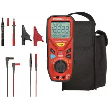 Benning IT 100 izolācijas testeris 50 V, 100 V, 250 V, 500 V, 1000 V 20 GΩ 044107