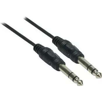 Good Connections 6.3mm Jack uz 6.3mm Jack audio kabelis, 1,5m, niķelēti savienotāji, melns 1963-015