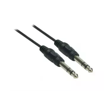 Good Connections 6.3mm Jack uz 6.3mm Jack audio kabelis, 1,5m, niķelēti savienotāji, melns 1963-015