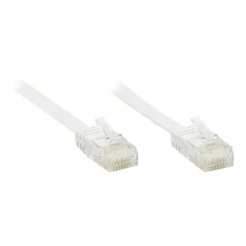 GoodConnections Cat. 6 U/UTP plakanais tīkla kabelis, balts, 1.0 m (806U-F010)