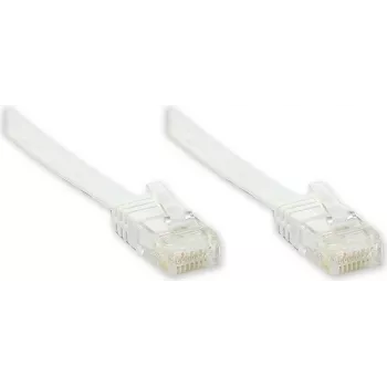 GoodConnections Cat. 6 U/UTP plakanais tīkla kabelis, balts, 1.0 m (806U-F010)