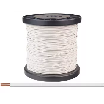 Donau Elektronik 218-55-100 savīta stieple 2 x 0,14 mm² balta 100 m