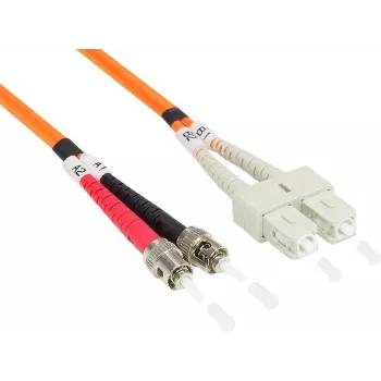GoodConnections OM2 Duplex daudzmodu optiskās šķiedras savienojuma kabelis ST/SC, 50/125µm, 5m, oranžs LW-805TC