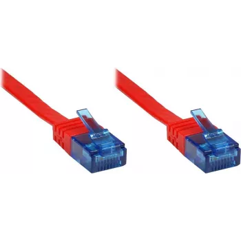 Good Connections Cat.6a U/UTP plakanais tīkla kabelis, RJ45, 500 MHz, sarkans, 3 m 8060-HF030R