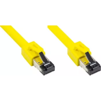 GoodConnections Alcasa Cat8.1 S/FTP Ethernet tīkla kabelis, RJ45, dzeltens, 1,5 m 8080-015Y