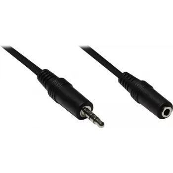 GoodConnections AS-35V3 3,5 mm stereo audio pagarinājuma kabelis, vīrišķais uz sievišķo, 3 m, melns