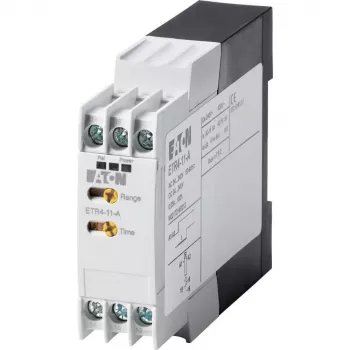 Eaton ETR4-11-A daudzfunkciju laika relejs, 24-240 V AC/DC, 1 C/O, DIN sliedei 031882