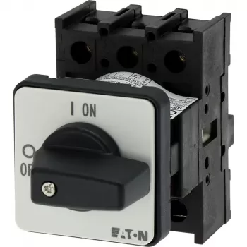 Eaton P1-25/E 3-polīgs galvenais slēdzis-atdalītājs, 25 A, IP65, melns/balts 038724