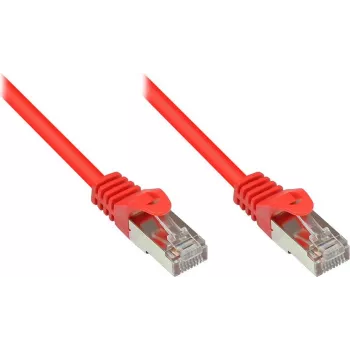 Good Connections Cat. 5e SF/UTP tīkla kabelis, sarkans, 0,3 m, RJ45, Snagless, Gigabit Ethernet 855R-003