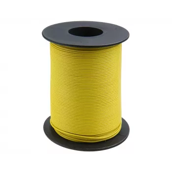 Donau Elektronik 119-13 montāžas vads 1 x 0,14 mm² dzeltens 100 m