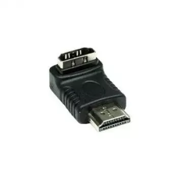 Good Connections HDMI adapteris 19-pin male to female, leņķis uz leju, melns (HDMI-FMWU)