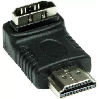 Good Connections HDMI adapteris 19-pin male to female, leņķis uz leju, melns (HDMI-FMWU)