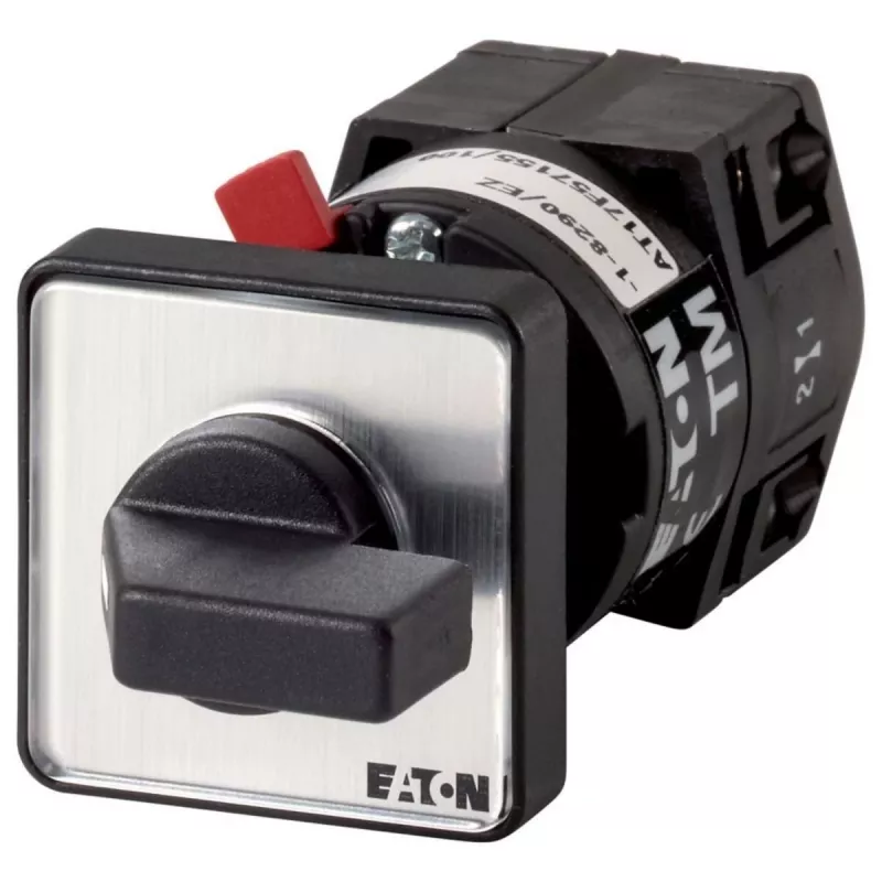 Eaton TM-1-8290/EZ rotācijas kameru slēdzis 1-polārs 20A 690V AC melns/balts 000693