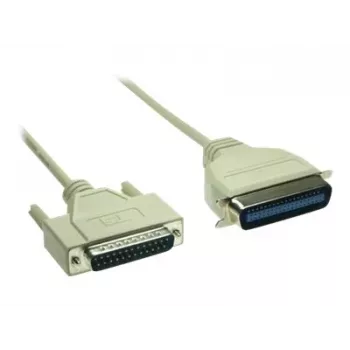 GoodConnections Premium paralēlā printera kabelis, DB25 vīrišķais uz Centronics 36 vīrišķo, 0,6 m, pelēks, dubulti ekranēts 4090-06