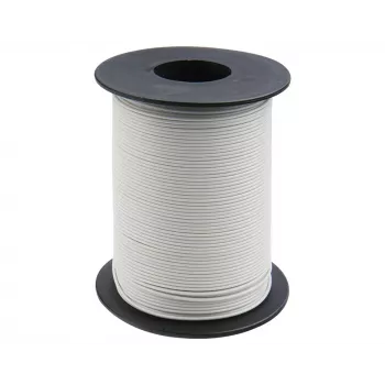 Donau Elektronik 119-15 savīta stieple 1 x 0,14 mm² balta 100 m