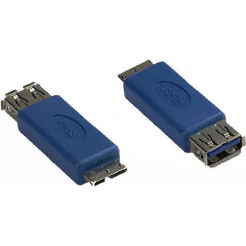 GoodConnections Alcasa USB-AD36 USB Micro-B vītņuzgalis uz USB-A ligzdu adaptera kabelis, 0,15 m, zils