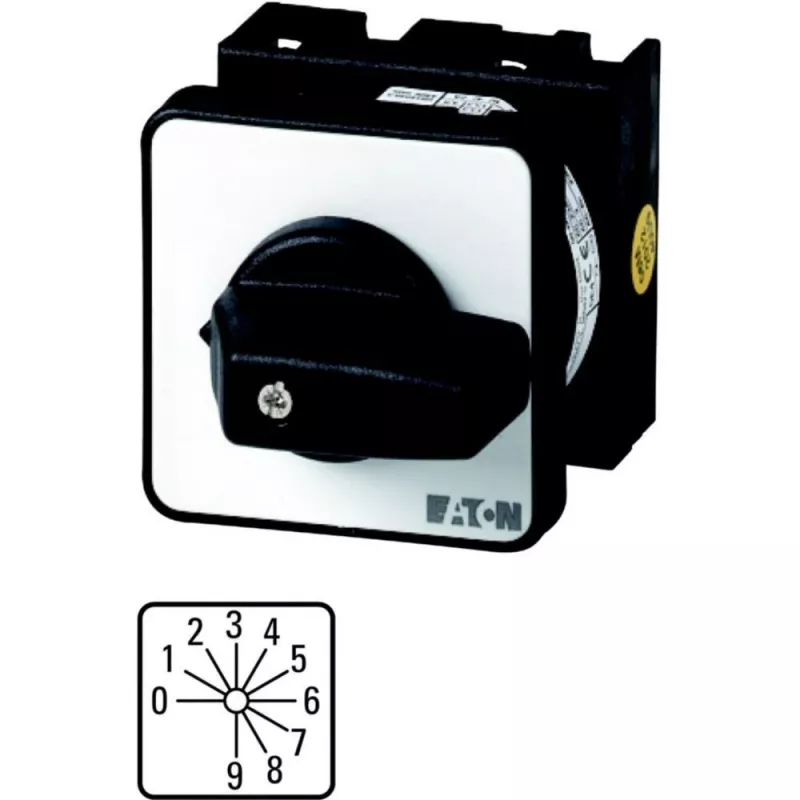 Eaton vadības slēdzis 6,5 kW 6 A 10 pozīcijas (T0-4-15602/E)