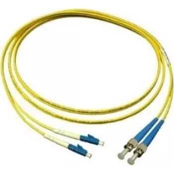 GoodConnections OS2 vienmodas duplex optiskās šķiedras savienojuma kabelis LC uz ST, 9/125µm, LSZH, 15m LW-915LT