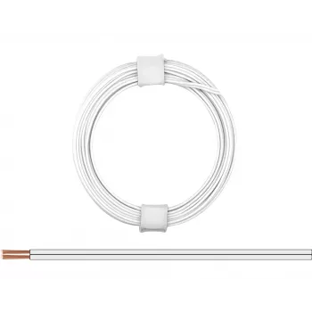 Donau Elektronik 114-55 Litz Wire 2 x 0,08 mm² balts 5 m