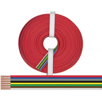 Donau Elektronik 225-885-10 8-dzīslu savītais vads 0,25 mm², 10 m, daudzkrāsu